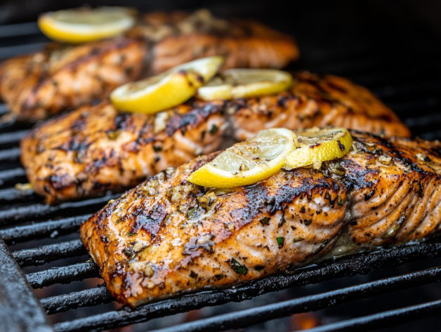 Grilled Lemon Garlic Salmon Recipe
