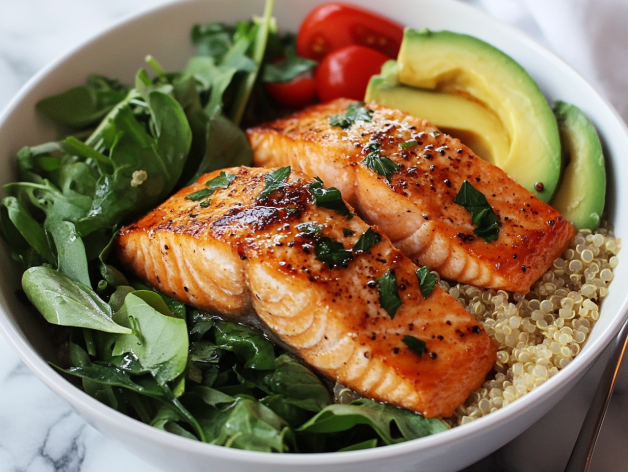  DELICIOUS Salmon & Quinoa Bowls