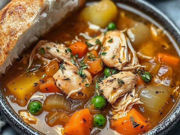 Hearty Chicken and Vegetable Stew: A Comforting One-Pot Meal