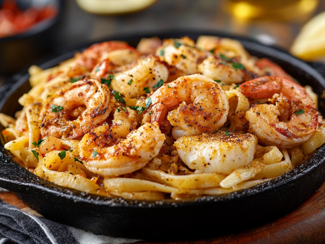 A Spicy Cajun Seafood Pasta