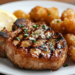 Lemon Garlic Pork Chops with Parmesan